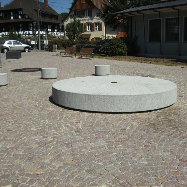 Runder Brunnenunterbau 